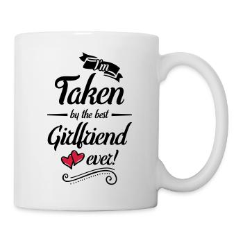 taken by girlfriend design - Tasse - Weiß - Rechts