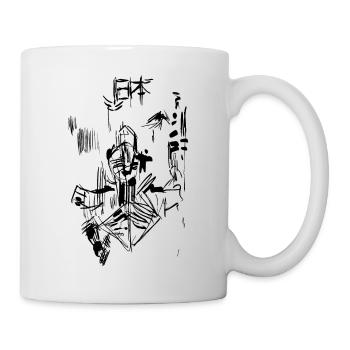 Japan Skizze - Tasse - Weiß - Rechts