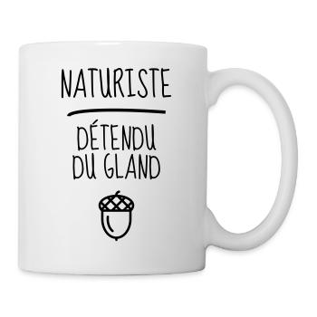 Naturisme / Naturiste / Nudisme / Nudiste - Mug blanc - blanc - Droite