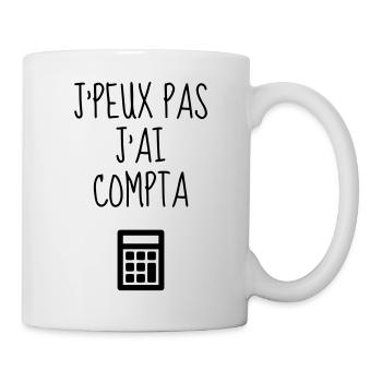 comptable / comptabilité / compter / chiffre - Mug blanc - blanc - Droite