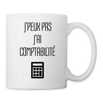 comptable / comptabilité / compter / chiffre - Mug blanc - blanc - Droite