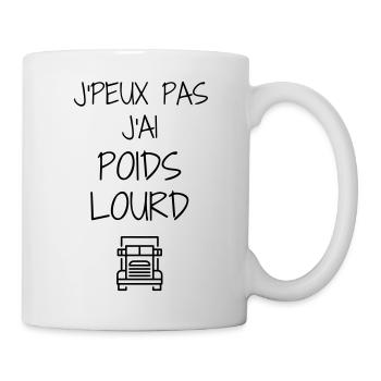 Trucker LKW Fahrer Routier Truck Camion Transport - Mug - white - Right