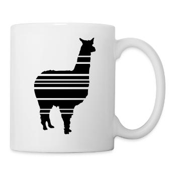 lama alpaca - Tasse - Weiß - Rechts
