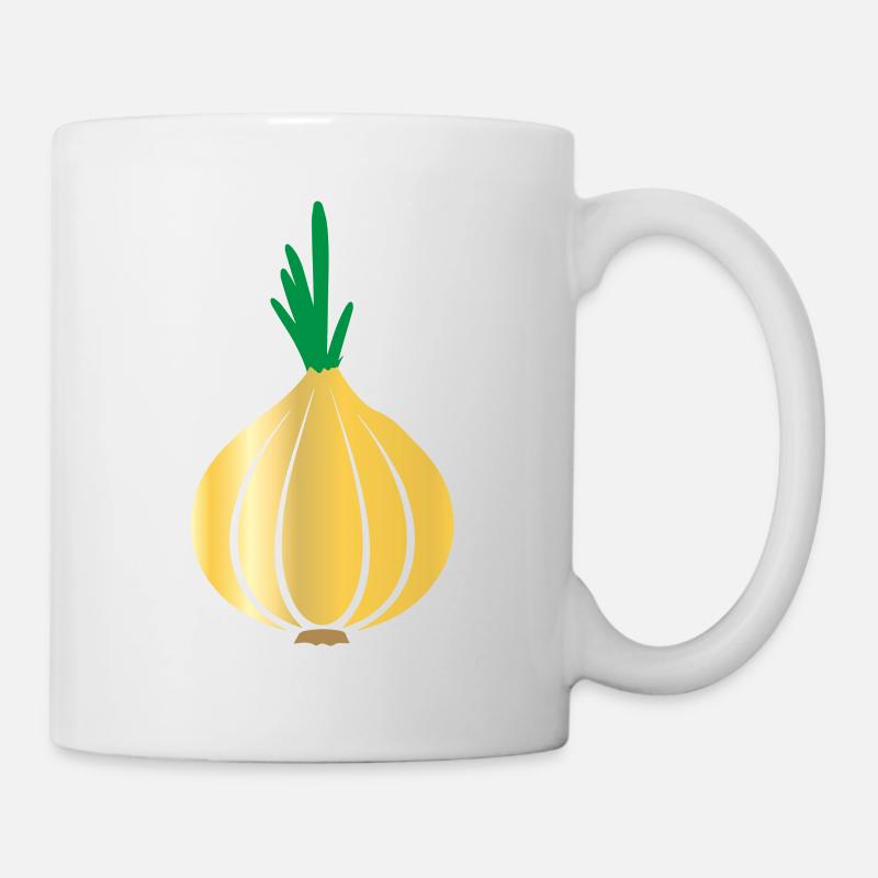 Zwiebel - Tasse - Weiß