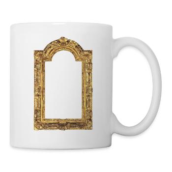 🖼️ Goldener Bilderrahmen - Tasse - Weiß - Rechts
