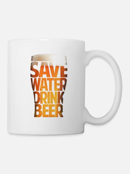 Bier - Tasse - Weiß