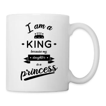 Dad - I am a king - Mug blanc - blanc - Droite