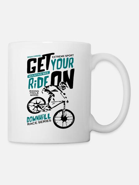 Downhill Race Series - Mug blanc - blanc