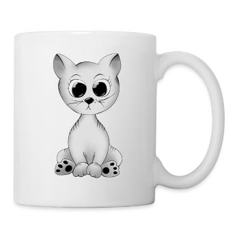 Katze - Tasse - Weiß - Rechts