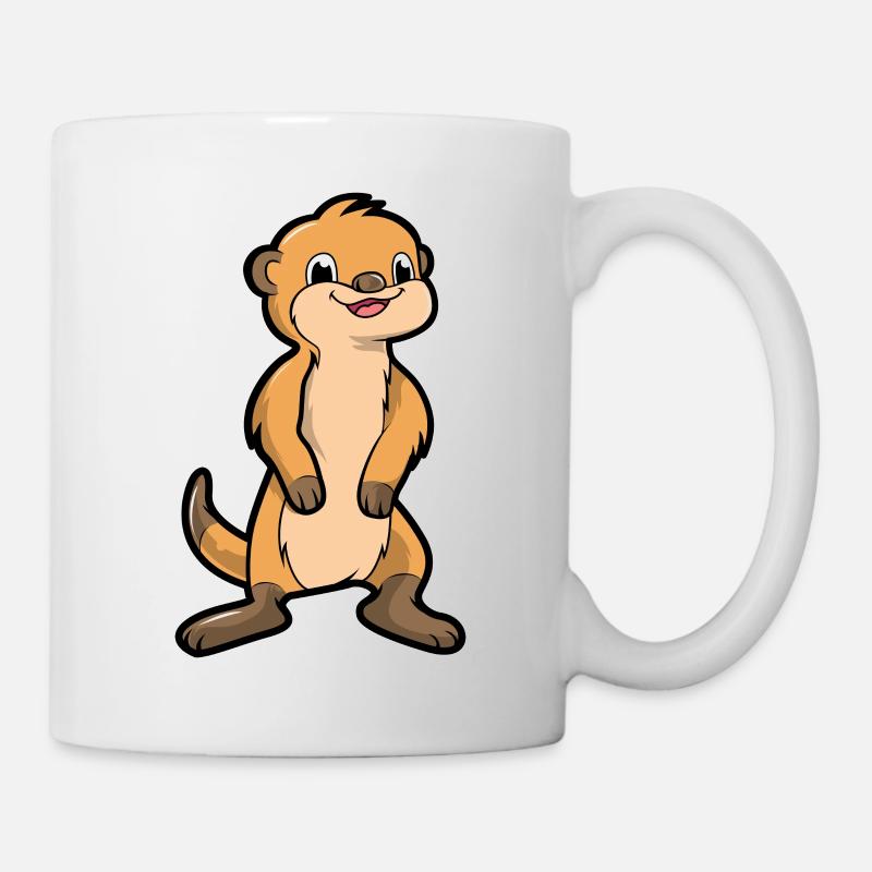 Erdmännchen - Tasse - Weiß