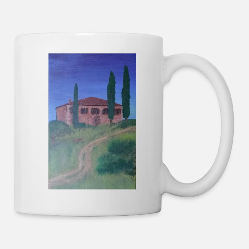Acryl toscana - Tasse - Weiß