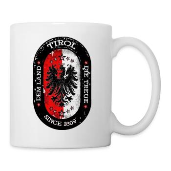 Dem Land Tirol die Treue Since 1809 - Tasse - Weiß - Rechts