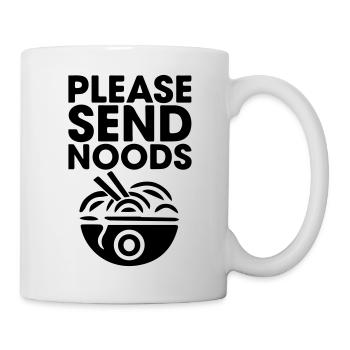Please Send Noods Funny Food - Tasse - Weiß - Rechts