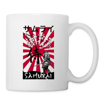 Japan sakura samurai - Mug - white - Right