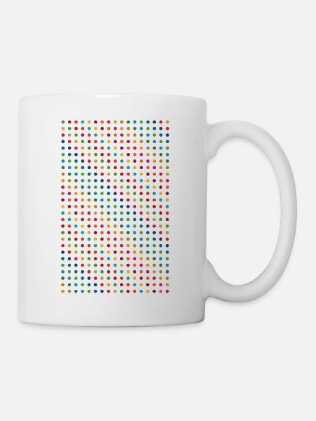 Conception de points colorés - Mug blanc - blanc
