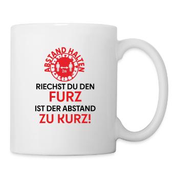 Lustiger Spruch Furz - Tasse - Weiß - Rechts