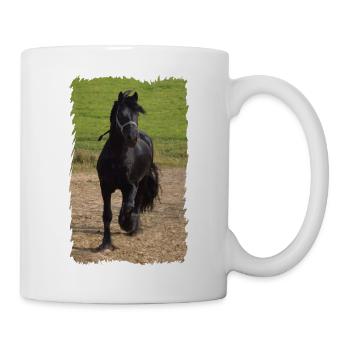 Friesian stallion - Mug - white - Right