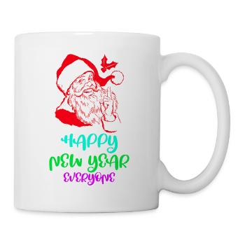Neues Jahr frohes neues Jahr - Tasse - Weiß - Rechts