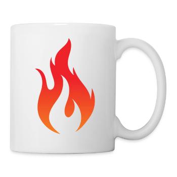Flame logo - Mug - white - Right