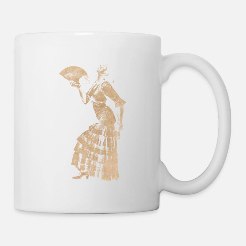 Flamenco Dancer Sevillana - Mug - white