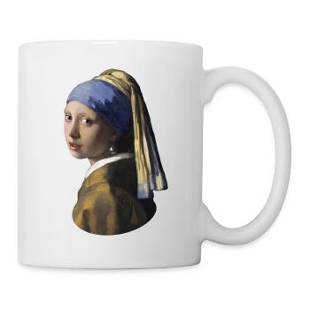 Jan Vermeer Girl with Pearl Earring * Sweater - Mug - white - Right