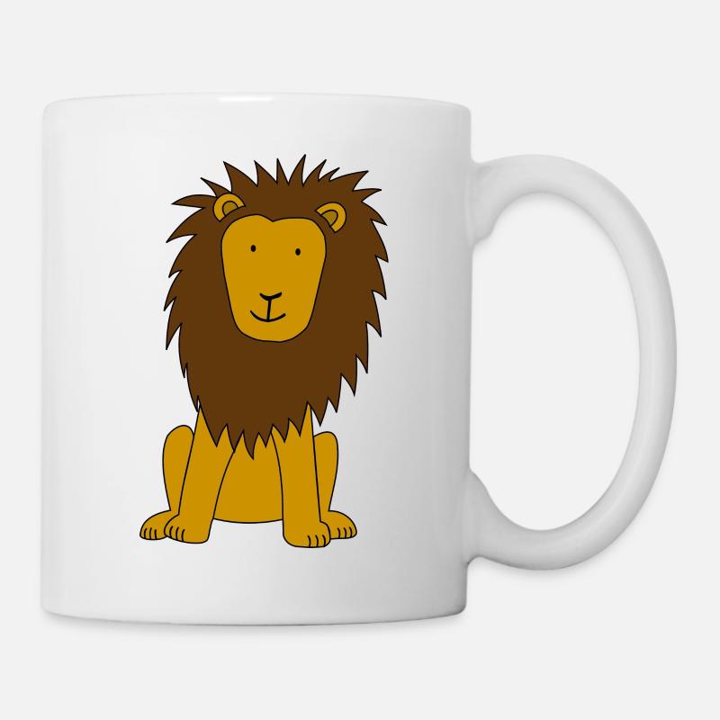 Löwe - Tasse - Weiß