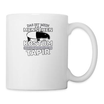Tapir im Mensch Kostüm für Tapirfreunde - Tasse - Weiß - Rechts