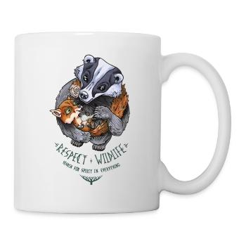 Respektieren Sie die Tierwelt - Tasse - Weiß - Rechts