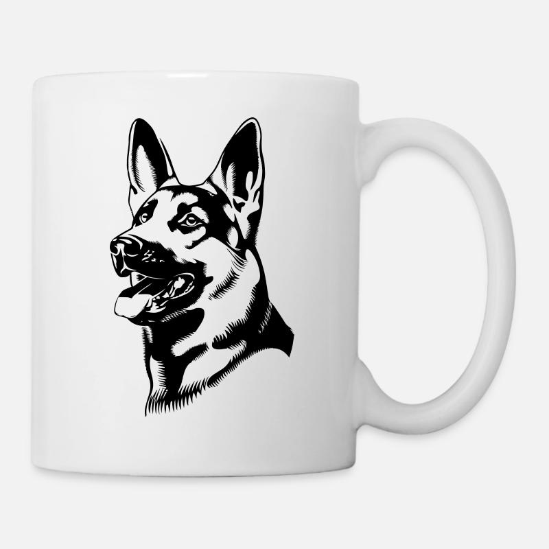 Deutscher Schäferhund - Tasse - Weiß