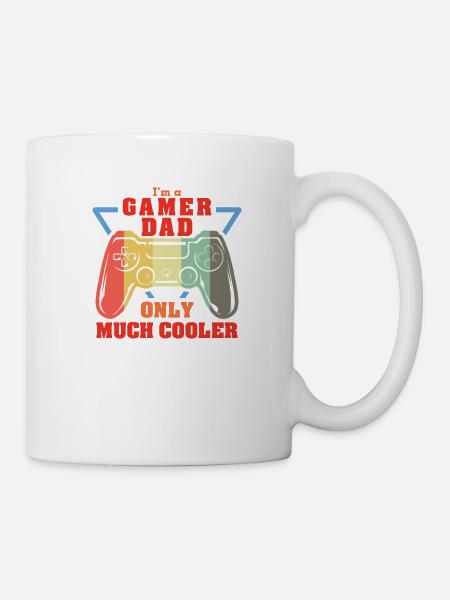 I m a Gamer Dad Only Much Cooler Father - Mug - white