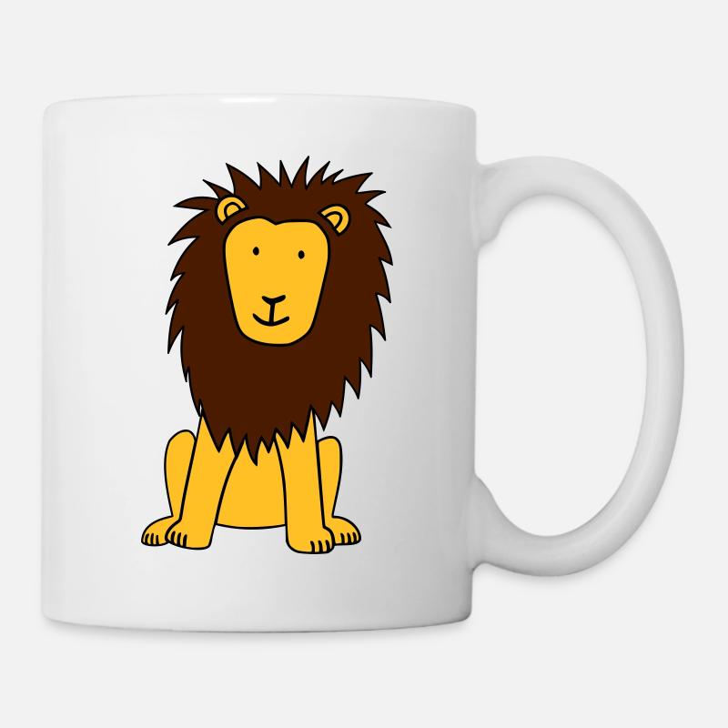 Löwe - Tasse - Weiß