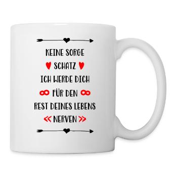 Ich liebe dich für den rest deines Lebens - Tasse - Weiß - Rechts