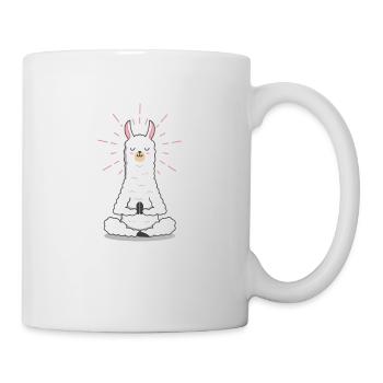 Yoga Joga Namaste Cat Dog Mandala Llama Cadeau - Mug blanc - blanc - Droite