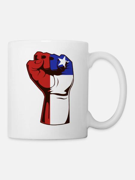 Chili Poing Révolution J’aime Le Chili - Mug blanc - blanc
