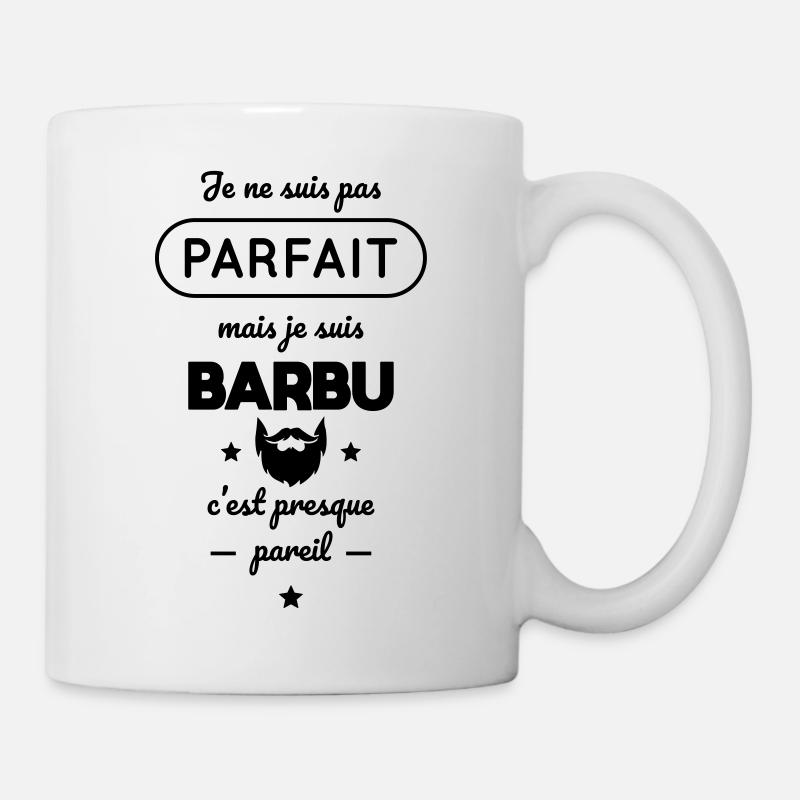Je ne suis pas parfait mais je suis barbu - Mug blanc - blanc