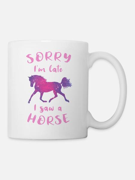 Cheval cheval cheval équitation filles cadeau de centre équestre - Mug blanc - blanc