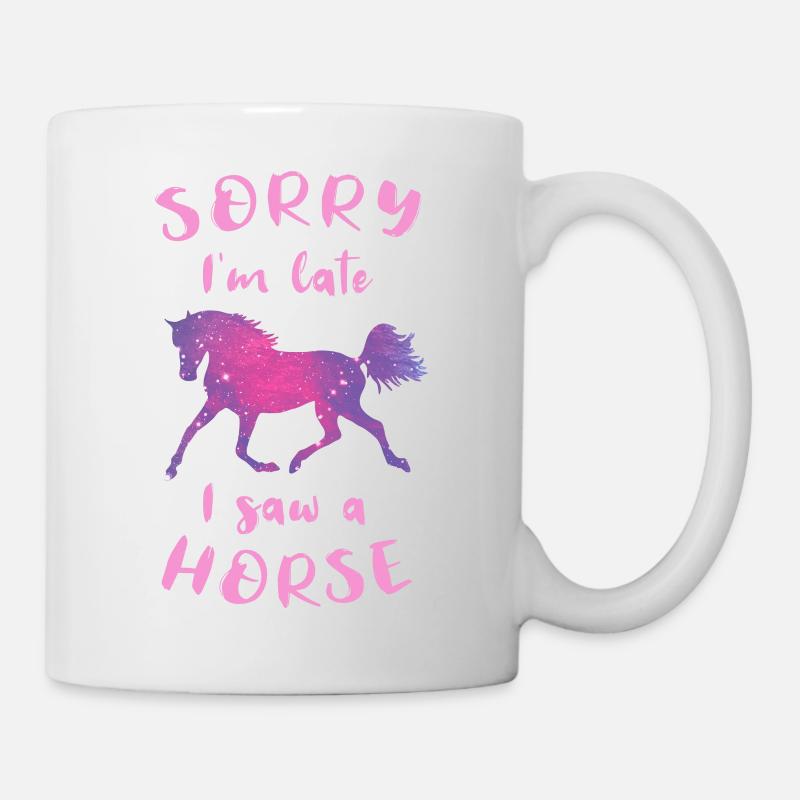 Pferdefan Pferd Reiten Mädchen Reiterhof Geschenk - Tasse - Weiß