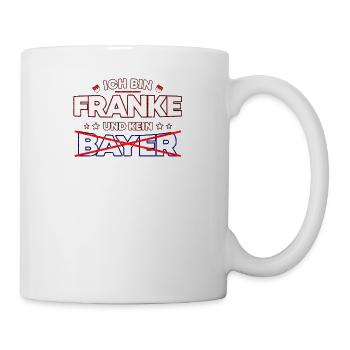 Fränkisches Frankenland Geschenk für Echte Franken - Tasse - Weiß - Rechts
