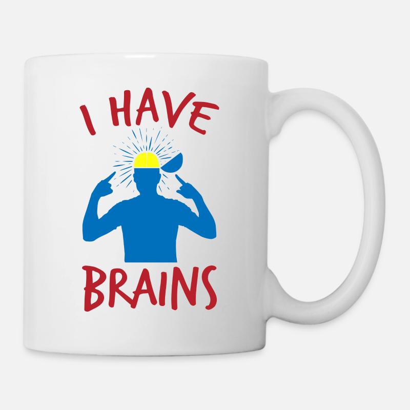 Je suis intelligent et intelligent - Mug blanc - blanc