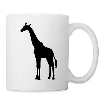 Giraffe silhouette - Mug - white - Right