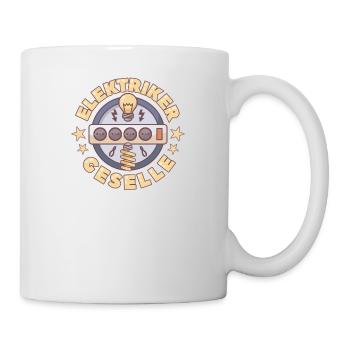 Elektriker Geselle Elektroniker Geschenk - Tasse - Weiß - Rechts