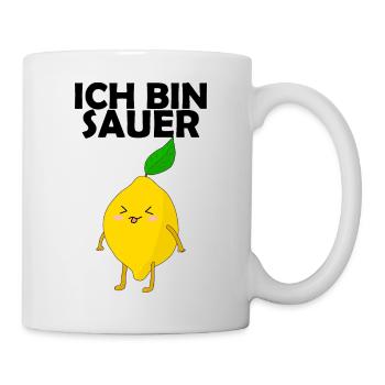 Zitrone ich bin sauer - Tasse - Weiß - Rechts
