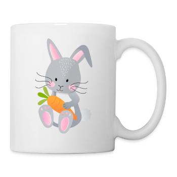 Baby with carrot - Mug - white - Right