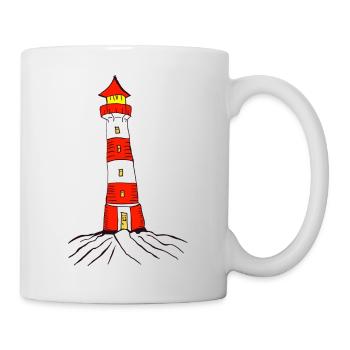 Leuchtturm - Tasse - Weiß - Rechts