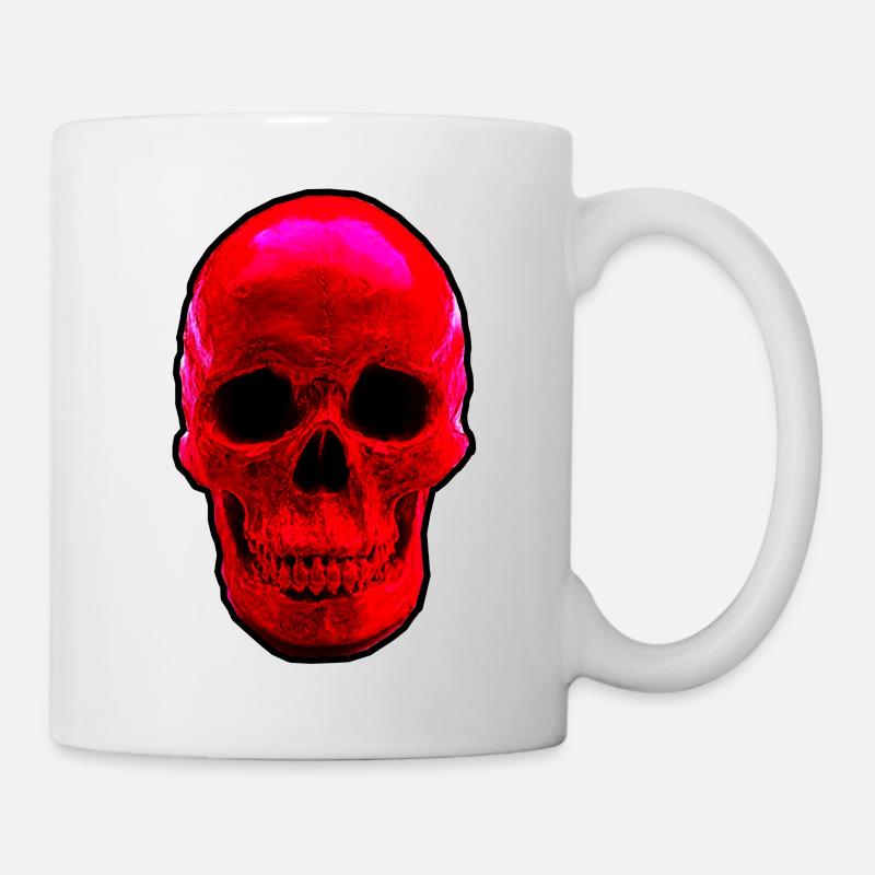 skull red - Mug blanc - blanc
