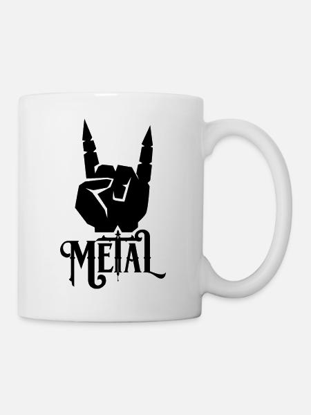 métal - Mug blanc - blanc