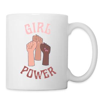 Girl Power Social Justice Fist - Mug - white - Right