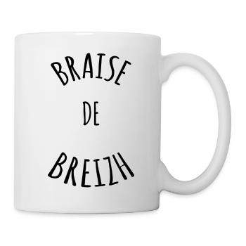 Tshirt breton breizh , tshirt humoristique breizh - Mug blanc - blanc - Droite
