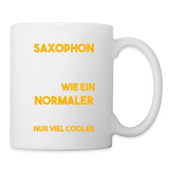 Saxophonist Opa Saxophon Saxophonspieler - Tasse - Weiß - Rechts