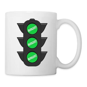 Feu vert - D’accord, d’accord, d’accord - Mug blanc - blanc - Droite